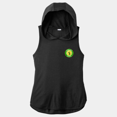 Ladies PosiCharge Tri-Blend Wicking Draft Hoodie Tank Thumbnail