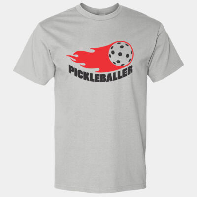 Pickleballer 100% Ring Spun Cotton- Sports Grey/White Thumbnail